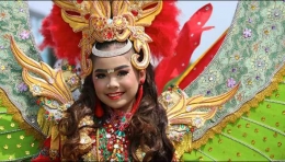 Salah satu peserta karnaval. | Dokumentasi Wildan Arief