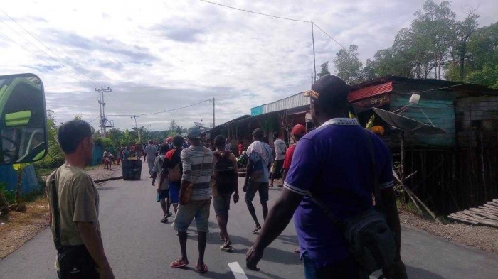 Pemalangan Jalan. Dok:Pribadi