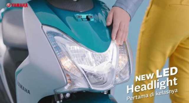 Lampu LED di Yamaha Mio S. Foto merupakan screenshot dari iklannya di YouTube.