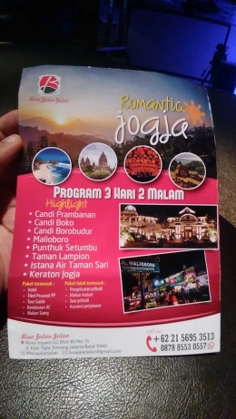 Pilihan paket tour Bisa Jalan Jalan (dokpri)