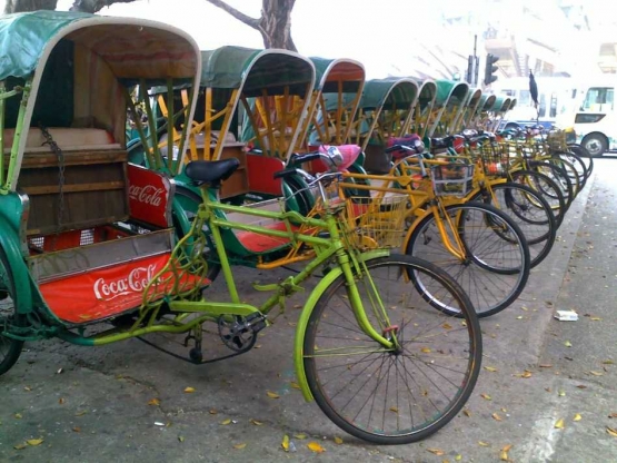 Becak di Macao (Photo by: sukatulis.wordpress.com)