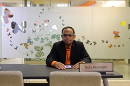 Chef Rudy Hartono, selaku Executive Chef Best Western Papilio Hotel Surabaya, Tengah Bertugas Manager on Duty (MOD) Ketika Saya Temui / dap
