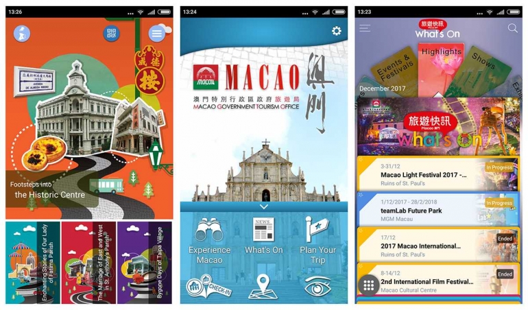 Tiga Mobile Apps Macao (Screenshot)