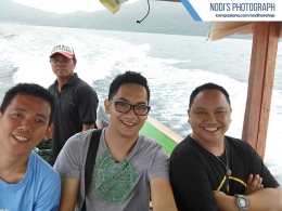 Bersama Kawan Meninggalkan Pelabuhan Ulu Siau Menuju Pulau Mahoro | Sumber : Dokumentasi Pribadi