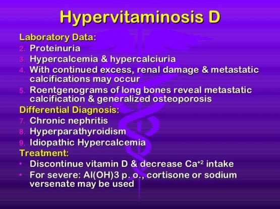Gambar 5 c: Pemeriksaan penunjang untuk menegakkan diagnosis hipervitaminosis D. Sumber gambar 5 b dan 5 c: https://www.slideshare.net/specialclass/3-nutritional-disorders-combined