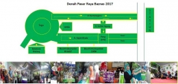 Denah Lokasi Pasar Raya Baznas 2017/Dokumentasi Bolang