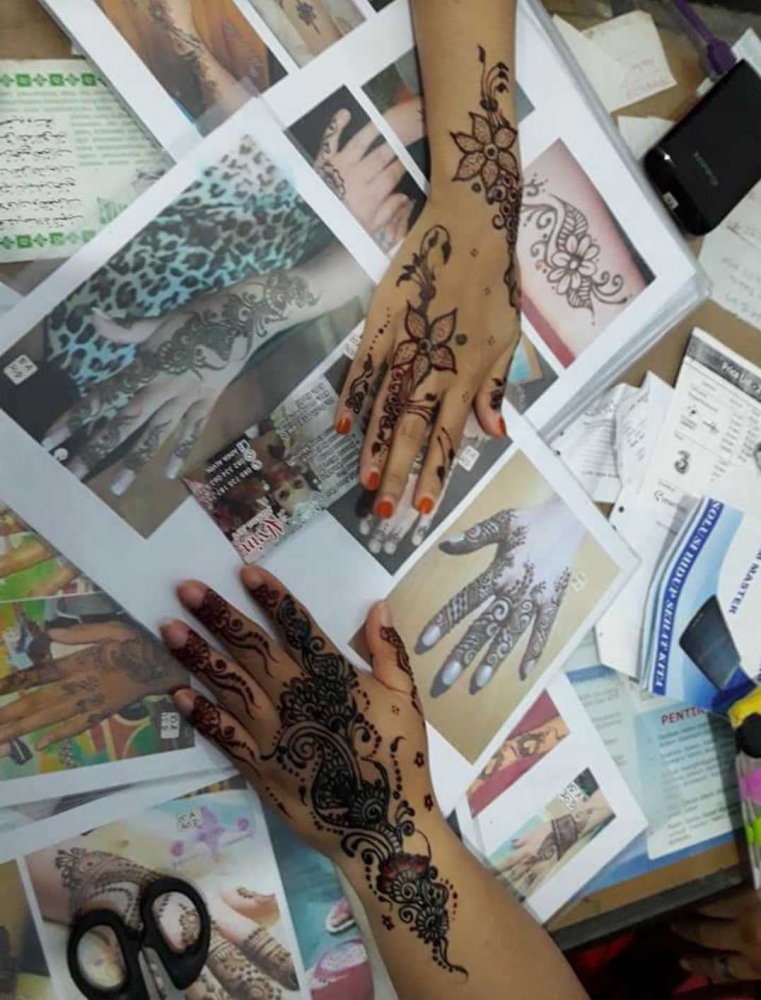 salah satu karya henna Alvin (sumber:dokpri)