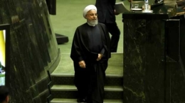 Presiden Iran Hassan Rouhani yang kini dilanda permasalahan ekonomi. Photo: AFP. 