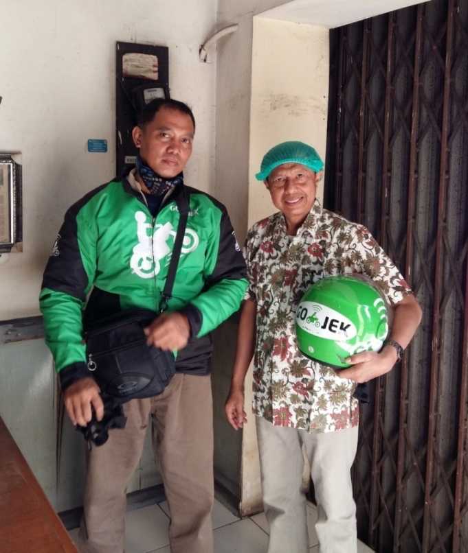 Pengalaman pertama naik Gojek di Pasar Baru, Jakarta (Dok.Pribadi)