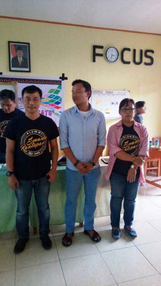 Formasi Ketua, Sekertaris, Bendahara IKASMANDARA. Dok:Pribadi