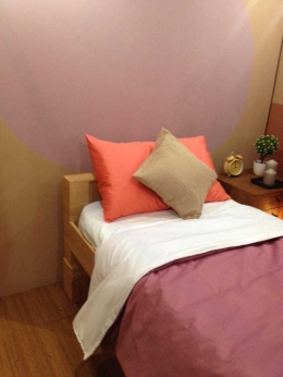 Ruang tidur dengan warna heart wood (dok pribadi)