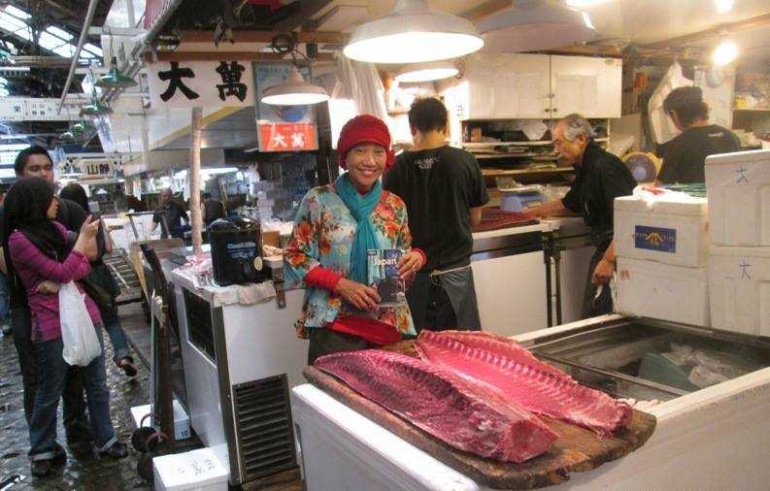 Kenangan di Pasar Tsukiji (dok pribadi)