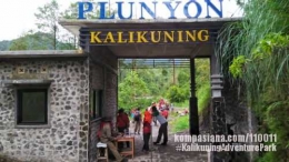 Gerbang Plunyon Kalikuning. Dok. pribadi.