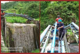 Uji nyali di Dam Plunyon.