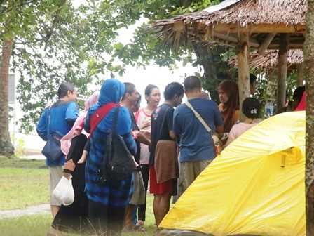 Saung dan Tenda Rombongan (Dokpri)