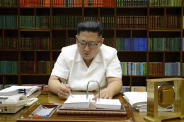 Pemimpin Korea Utara, Kim Jong Un.