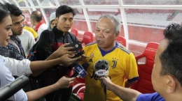 Menteri PUPR RI saat meninjau progres GBK Stadium kemarin (source: tribunnews.com)