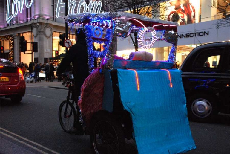 Becak di London (Dokumentasi pribadi)