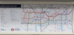 Peta kereta bawah tanah London (dokumentasi pribadi)