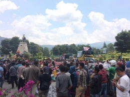 Unjuk rasa warga Gunung Talang (Dok. LBH Padang)