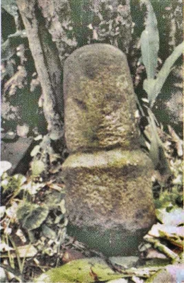 Batu sima, tanda status perdikan daerah Karuman, Tlogomas. (Disbudpar Kota Malang).