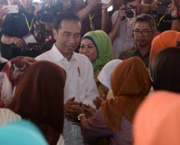 Presiden Jokowi saat kunker di Jabar. (Foto: Biro Pers Setpres)