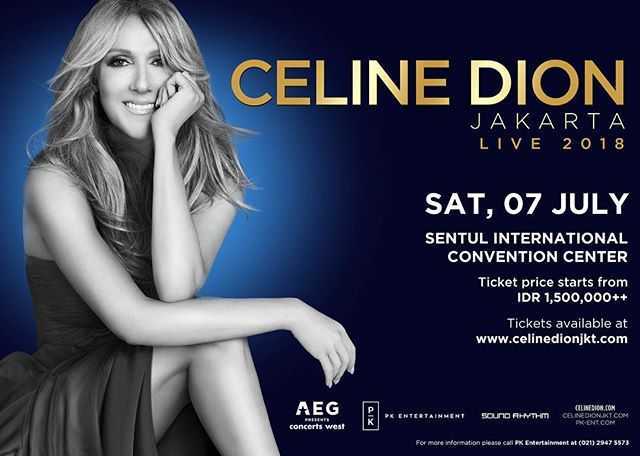 Tiket Konser Celine Dion menembus puluhan juta Rupiah (cnnindonesia.com)