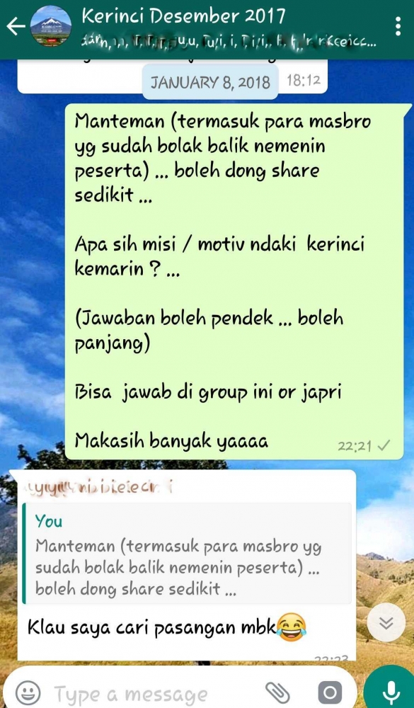 Helen bertanya, teman-teman menjawab