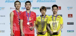 Marcus Gideon dan Kevin Sanjaya juara Dubai Super Series Finals 2017/badmintonindonesia.org