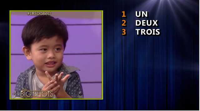 Aksi Klyde menyebutkan angka 1-10 dalam bahasa Prancis (Sumber Youtube)