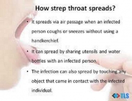 (Gambar 3: Cara Penularan Strep Throat; Sumber gambar: http://slideplayer.com/slide/10751100/)
