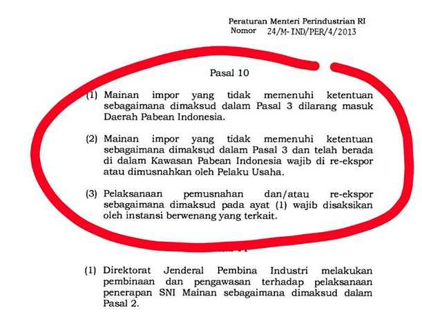 Peraturan SNI Mainan yang Bisa Disalahgunakan Halaman 1 Peraturan SNI Mainan yang Bisa Disalahgunakan Halaman 1