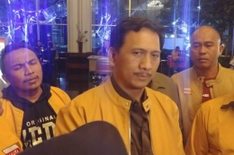 Wakil Ketua Umum Partai Hanura kubu OSO, Gede Pasek Suardika, di Hotel Manhattan, Jakarta, Minggu (21/1/2018).