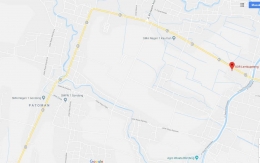 Peta Jalan dari GOR menuju Trenggalek (dok.maps google)