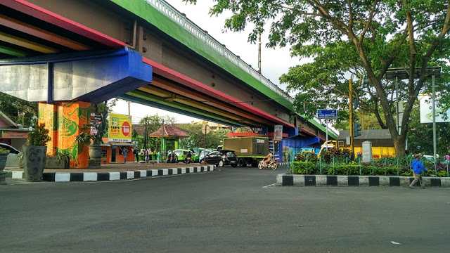 Keindahan Fly Over Arjosari didampingi Sekolah Adiwiyata, SDN Polowijen I di bawahnya