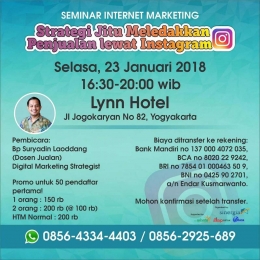 Seminar Instagram Lynn Hotel Yogyakarta