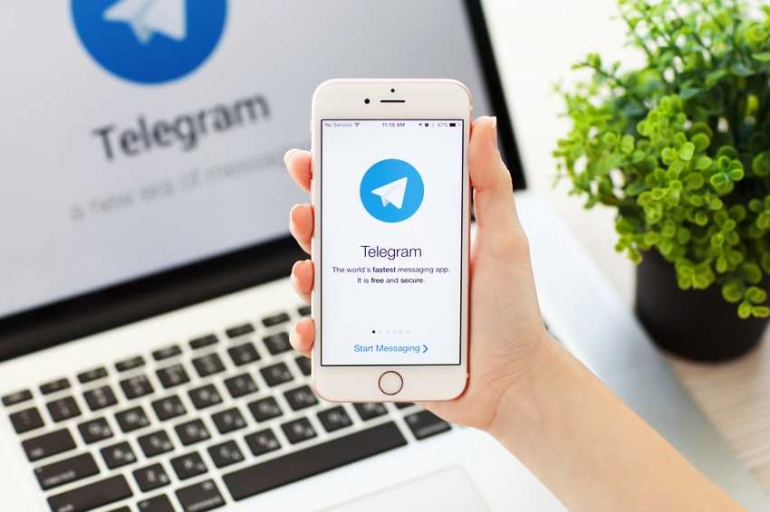 Aplikasi Telegram (Foto: themerkle.com)