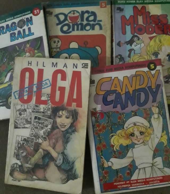 Olga memang rilis tahun 1990, tapi komik Elex setahuku baru terbit tahun 1991 ke atas (dokpri)