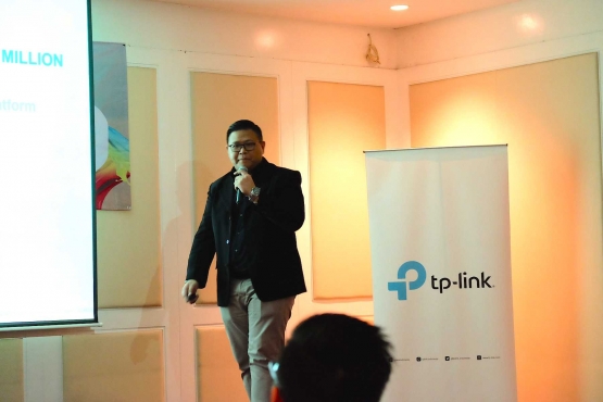 Deskripsi : Modern Market Sales Manager TP Link Indonesia, Richard Susilo I Sumber Foto : Neptun Communication