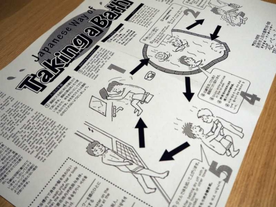 Bacalah petunjuk agar tidak sesat di onsen - pic: flickr