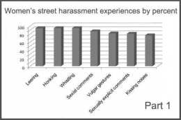 Hasil penelitian tentang bagaimana perempuan mengalami pelecehan di jalanan.