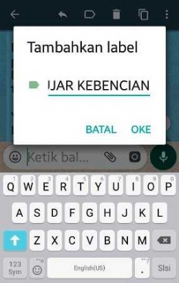 Screenshoot Grup WA Indonesia Hari INI