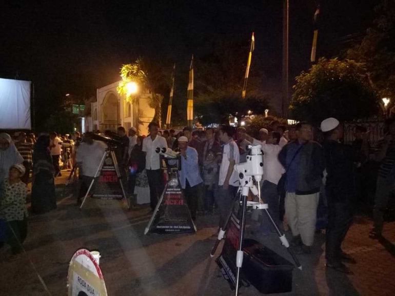 Melihat Gerhana Bulan di Banda Aceh @Kemenag Aceh