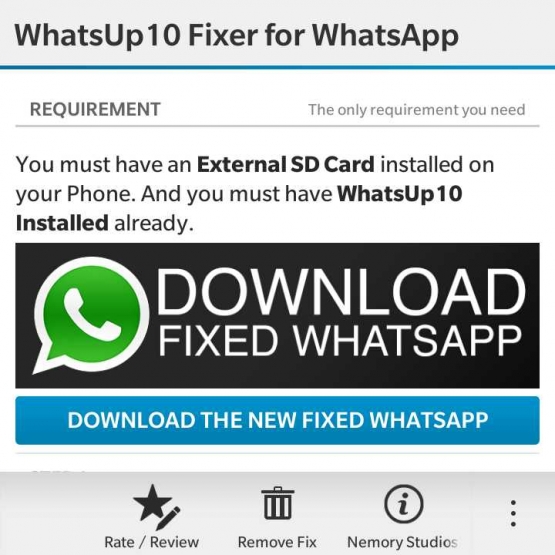 Gambar 3, tampilan isi WhatsUp10 Fixer