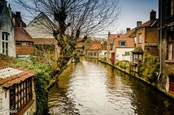 Kanal yang membelah kota Brugge