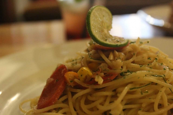 Indonesian style aglio olio (doc. Monyo)