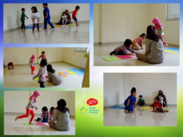 Multi edukasi usia dini dengan bermain engklek (dok RBP/Homeschooling Persada)