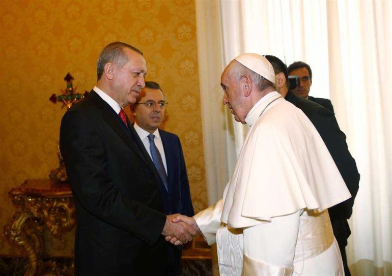 Pertemuan Erdogan dan Paus di Vatikan (dok.AK Parti)