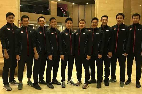 Tim Putra Indonesia di Kejuaraan Beregu Asia 2018. (Foto: PBSI)