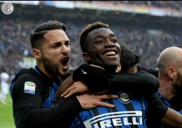 Selebrasi gol Yann Karamoh (Foto: Twitter@Inter_id)